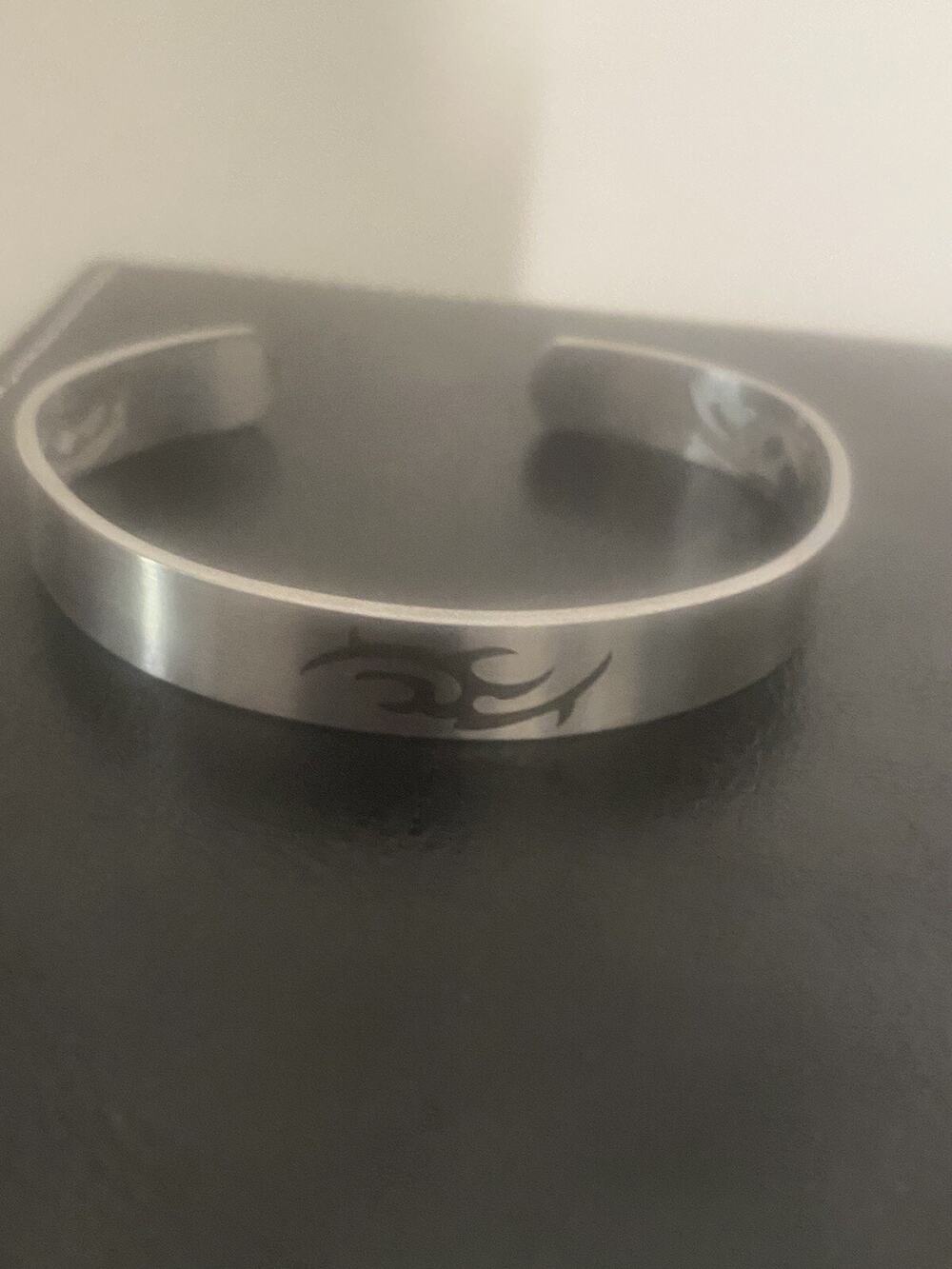 Stainless Steel Sea Dolphin Ocean Fish Beach Nautical Cuff Bangle Bracelet